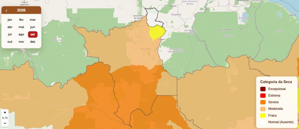 Onze municípios de Roraima estão em alerta de seca severa em áreas de Agricultura Familiar, aponta Cemaden