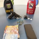 Homem é preso com pistola, munições e drogas durante ação da Força Tática em Boa Vista Homem é preso com pistola, munições e drogas durante ação da Força Tática em Boa Vista