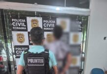 Homem condenado a 19 anos e oito meses por tentativa de homicídio e sequestro é preso em Boa Vista Homem