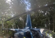 Helicóptero avaliado em R$ 4 milhões que pode ter sido usado no tráfico de drogas é apreendido no Amajari