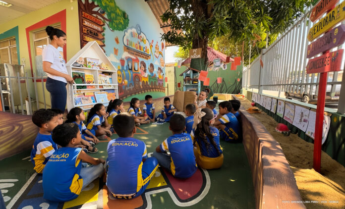 Estação da Imaginação - Ft BRENDA LIMA2 Escola municipal inaugura espaço para estimular leitura e criatividade infantil em Boa Vista