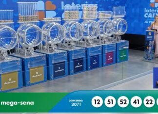 Mega-Sena acumula e próximo concurso pode pagar R$ 185 milhões Sorteio da Mega-Sena neste domingo (18) - Foto: Reprodução/YouTube
