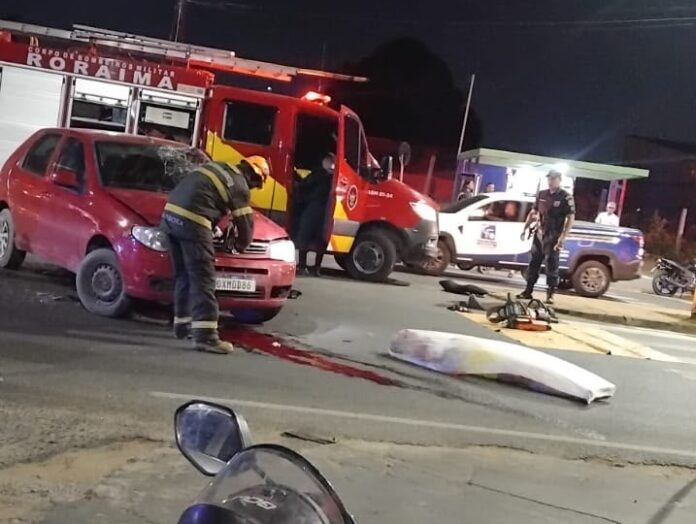 motociclsita acidente colisão