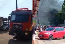 Incêndio consome residência no bairro Silvio Leite, em Boa Vista incêndio