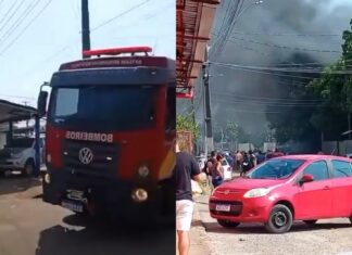 Incêndio consome residência no bairro Silvio Leite, em Boa Vista incêndio