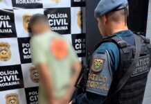 Homem com mandado de prisão por tráfico de drogas é preso em unidade de saúde de Boa Vista homem preso